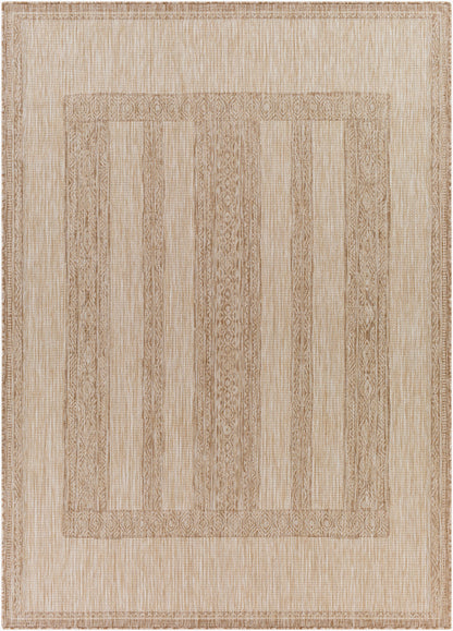 Alfombra Tuareg TRG-2303 de 2,7 x 3,6 m, tejida a máquina, para interior y exterior