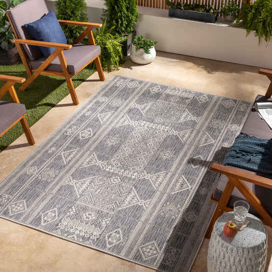Tuareg TRG-2305 9' x 12' Machine Woven Indoor/Outdoor Area Rug