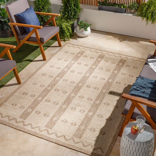 Tuareg TRG-2309 5' x 7' Machine Woven Indoor/Outdoor Area Rug