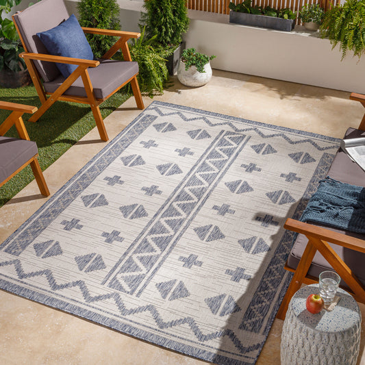 Tuareg TRG-2310 5' x 7' Machine Woven Indoor/Outdoor Area Rug