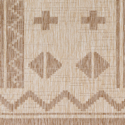Alfombra Tuareg TRG-2311 de 1,83 m x 2,74 m, tejida a máquina, para interior y exterior