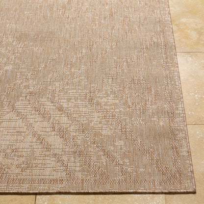 Alfombra Tuareg TRG-2313 de 1,52 m x 2,13 m, tejida a máquina, para interior y exterior