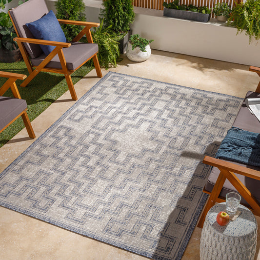 Tuareg TRG-2314 6' x 9' Machine Woven Indoor/Outdoor Area Rug