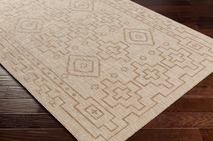 Alfombra Tuareg TRG-2317 de 1,52 m x 2,13 m, tejida a máquina, para interior y exterior