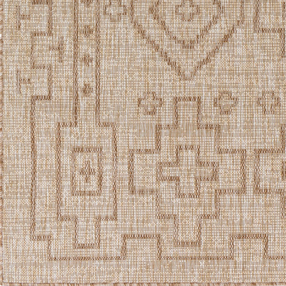 Alfombra Tuareg TRG-2317 de 1,52 m x 2,13 m, tejida a máquina, para interior y exterior