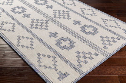 Alfombra Tuareg TRG-2318 de 1,83 m x 2,74 m, tejida a máquina, para interior y exterior