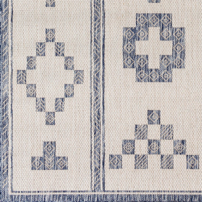 Alfombra Tuareg TRG-2318 de 2,44 m x 3,05 m, tejida a máquina, para interior y exterior