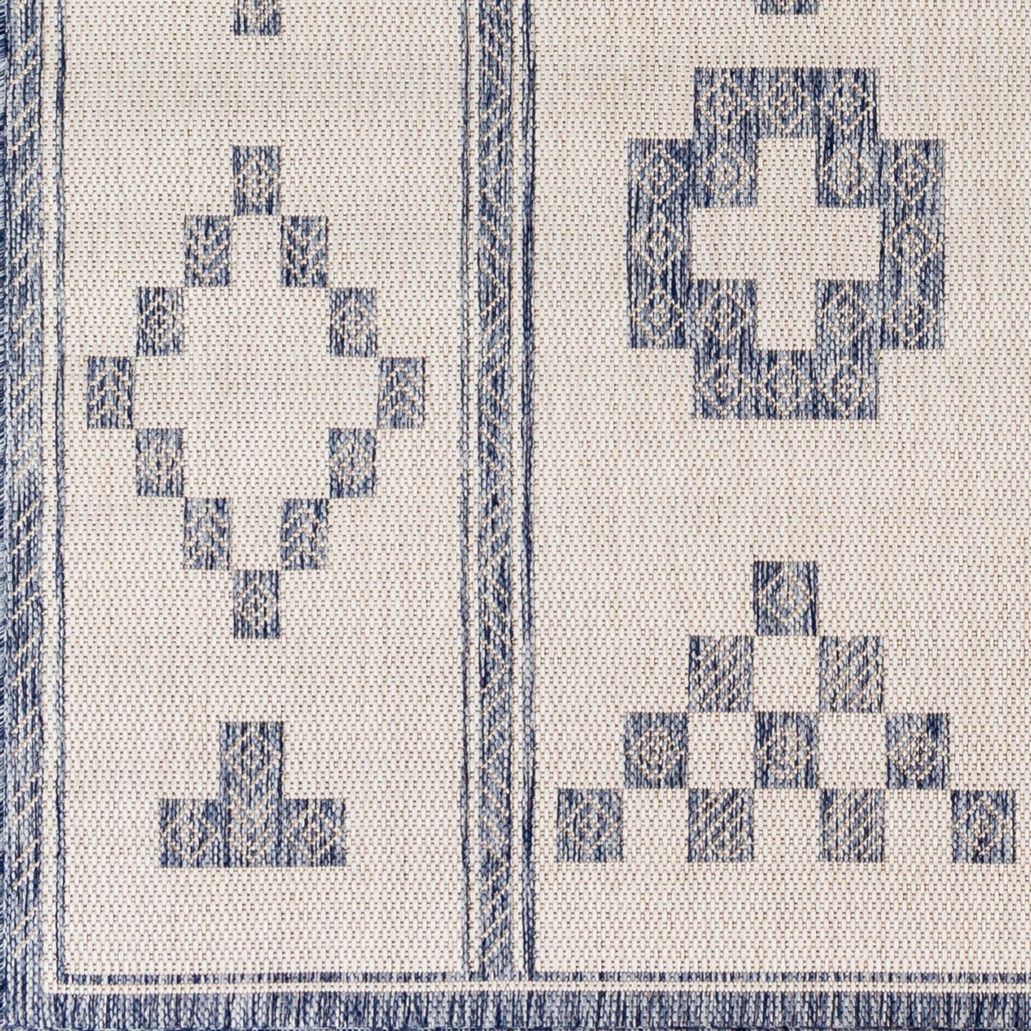 Alfombra Tuareg TRG-2318 de 1,83 m x 2,74 m, tejida a máquina, para interior y exterior