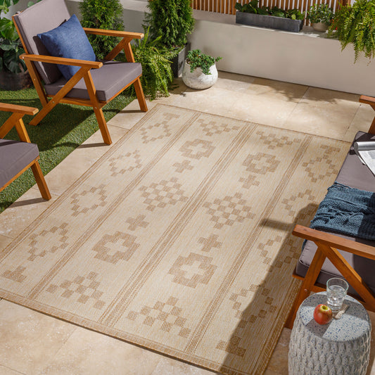 Tuareg TRG-2319 9' x 12' Machine Woven Indoor/Outdoor Area Rug