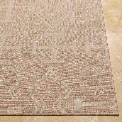 Alfombra Tuareg TRG-2322 de 2,7 x 3,6 m, tejida a máquina, para interior y exterior