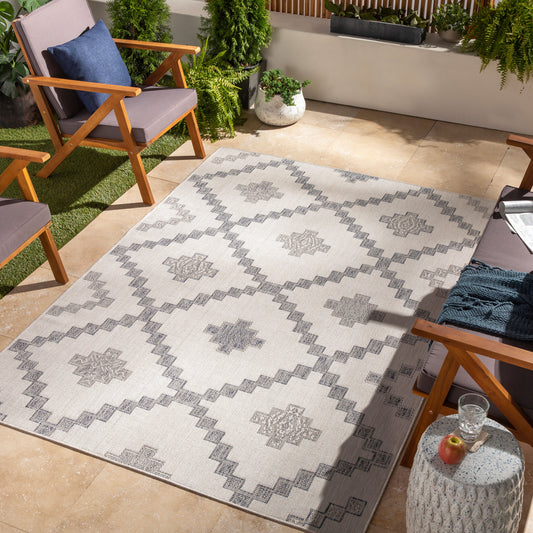 Tuareg TRG-2324 9' x 12' Machine Woven Indoor/Outdoor Area Rug