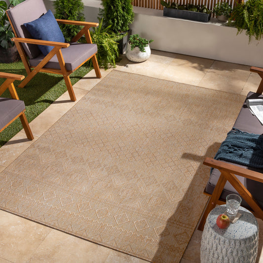 Tuareg TRG-2326 5' x 7' Machine Woven Indoor/Outdoor Area Rug