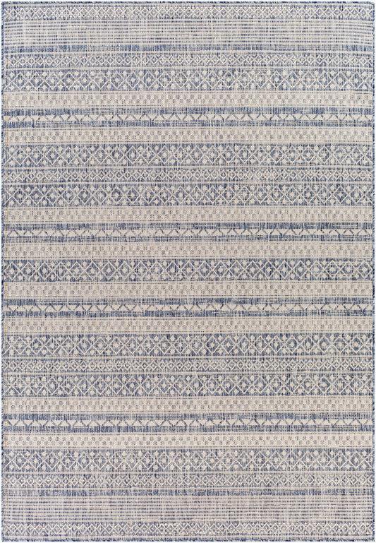 Alfombra Tuareg TRG-2329 de 1,52 m x 2,13 m, tejida a máquina, para interior y exterior