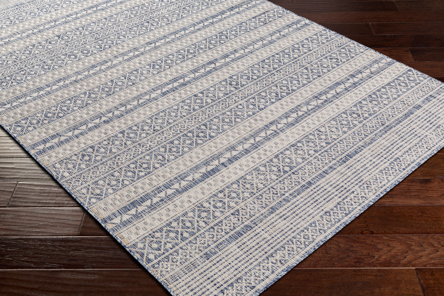 Alfombra Tuareg TRG-2329 de 1,52 m x 2,13 m, tejida a máquina, para interior y exterior