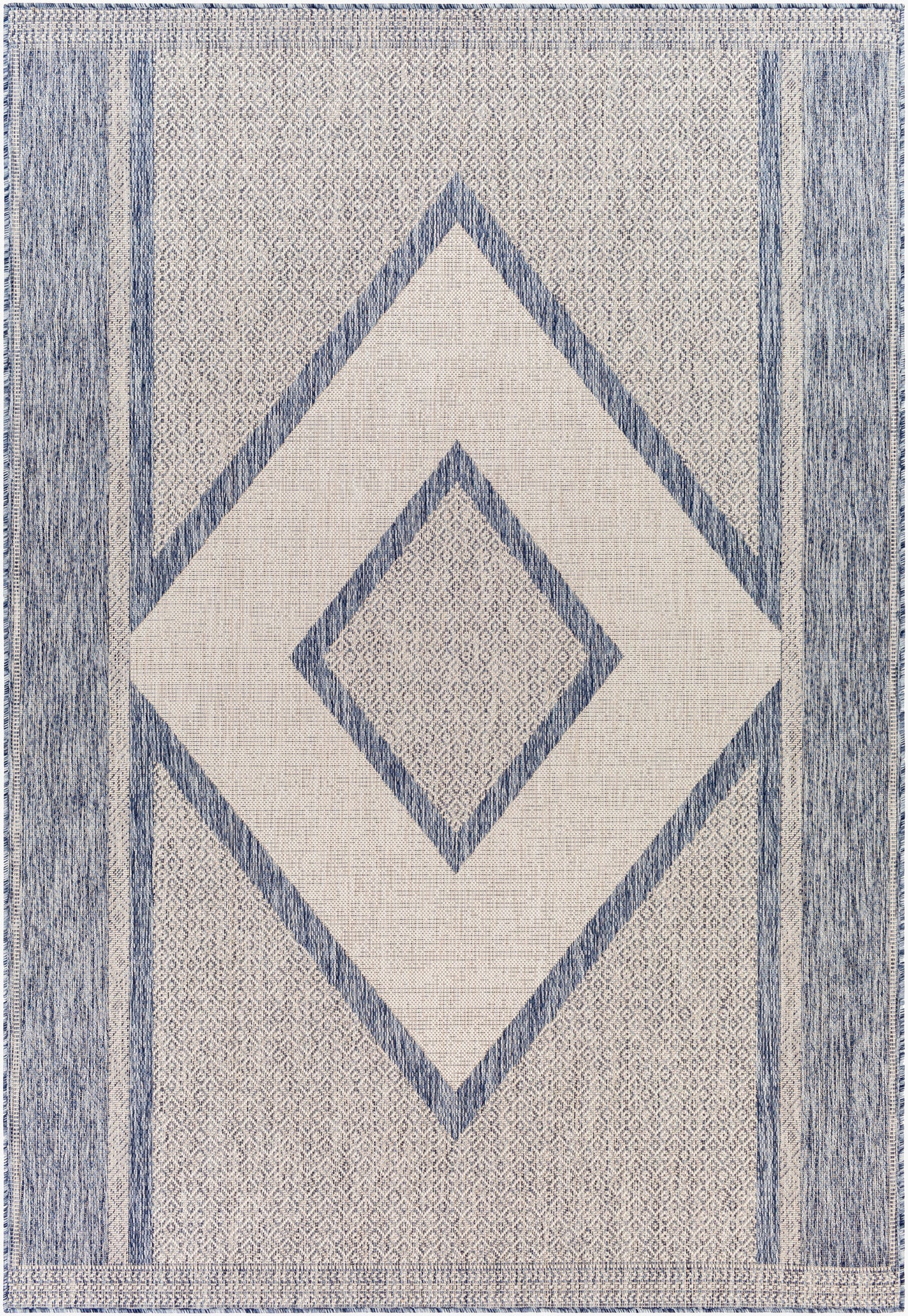 Alfombra Tuareg TRG-2332 de 1,52 m x 2,13 m, tejida a máquina, para interior y exterior