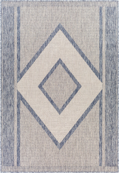 Alfombra Tuareg TRG-2332 de 1,52 m x 2,13 m, tejida a máquina, para interior y exterior