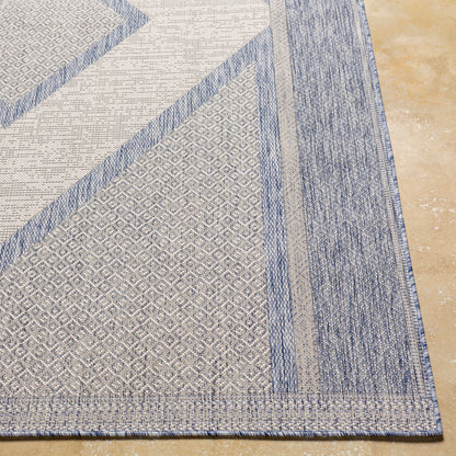 Alfombra Tuareg TRG-2332 de 1,52 m x 2,13 m, tejida a máquina, para interior y exterior