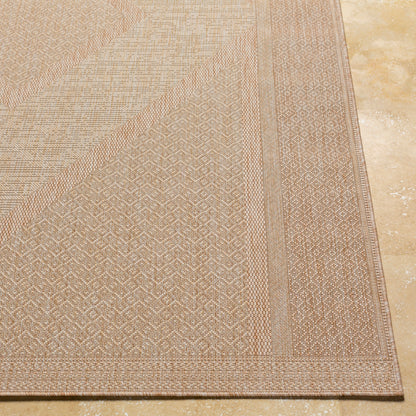 Alfombra Tuareg TRG-2333 de 2,7 x 3,6 m, tejida a máquina, para interior y exterior