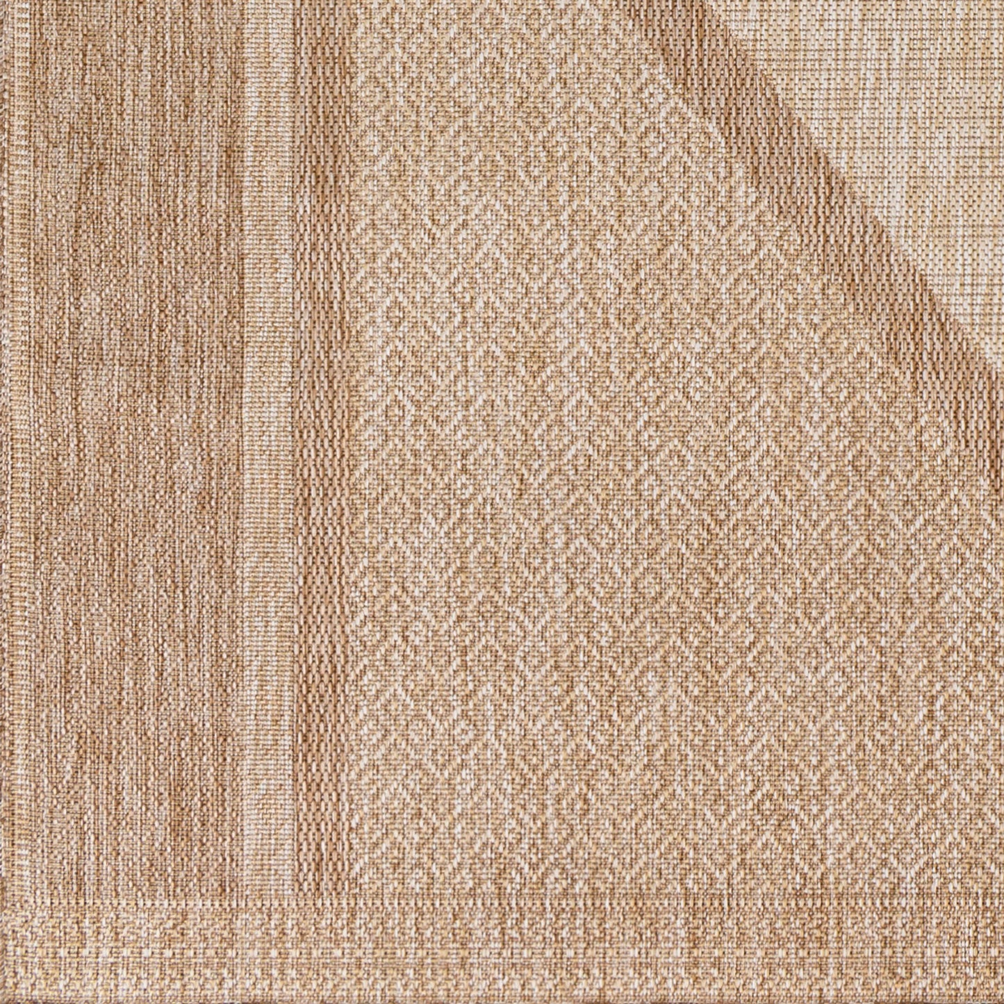 Alfombra Tuareg TRG-2333 de 2,7 x 3,6 m, tejida a máquina, para interior y exterior