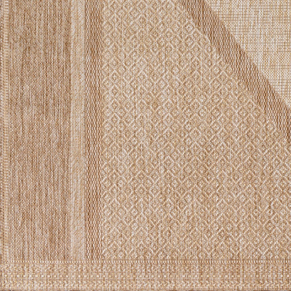 Alfombra Tuareg TRG-2333 de 2,7 x 3,6 m, tejida a máquina, para interior y exterior