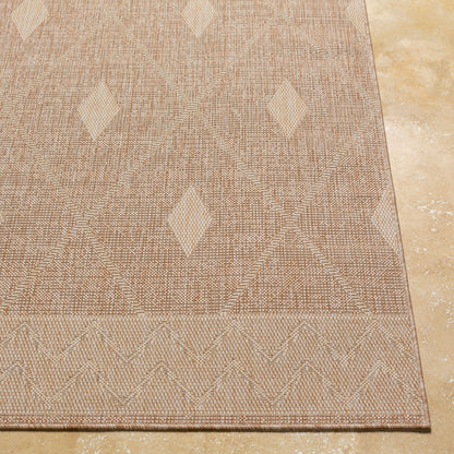 Alfombra Tuareg TRG-2335 de 2,7 x 3,6 m, tejida a máquina, para interior y exterior
