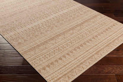 Alfombra Tuareg TRG-2339 de 2,7 x 3,6 m, tejida a máquina, para interior y exterior