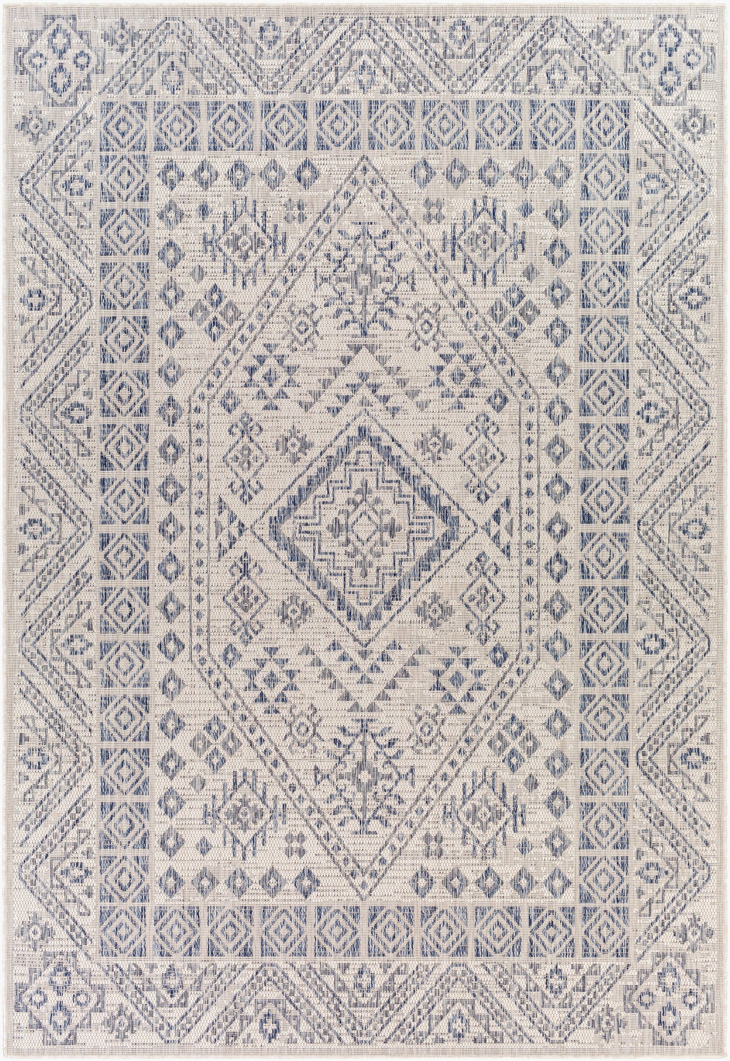 Alfombra Tuareg TRG-2340 de 1,52 m x 2,13 m, tejida a máquina, para interior y exterior