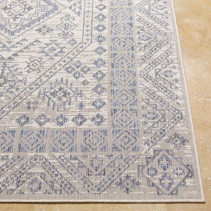 Alfombra Tuareg TRG-2340 de 1,52 m x 2,13 m, tejida a máquina, para interior y exterior