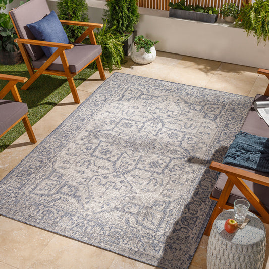 Tuareg TRG-2346 6' x 9' Machine Woven Indoor/Outdoor Area Rug