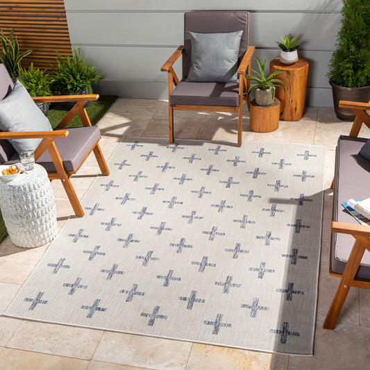 Tuareg TRG-2358 8' x 10' Machine Woven Indoor/Outdoor Area Rug