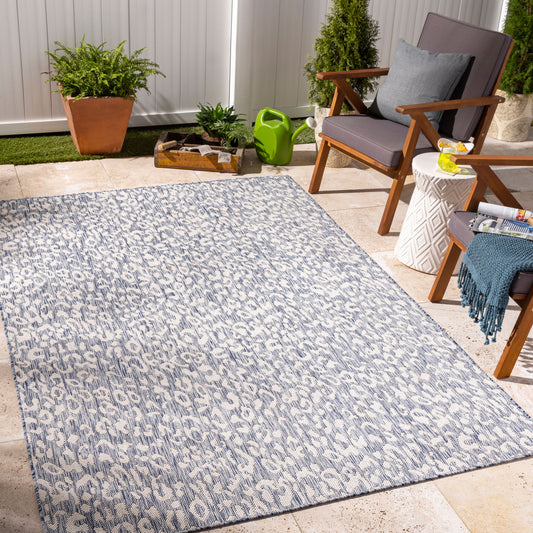 Alfombra Tuareg TRG-2362 de 1,52 m x 2,13 m, tejida a máquina, para interior y exterior