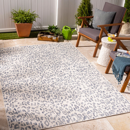 Alfombra Tuareg TRG-2363 de 2,7 x 3,6 m, tejida a máquina, para interior y exterior