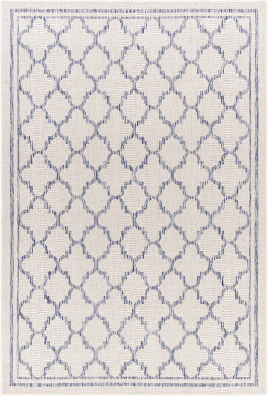Alfombra Tuareg TRG-2375 de 1,52 m x 2,13 m, tejida a máquina, para interior y exterior