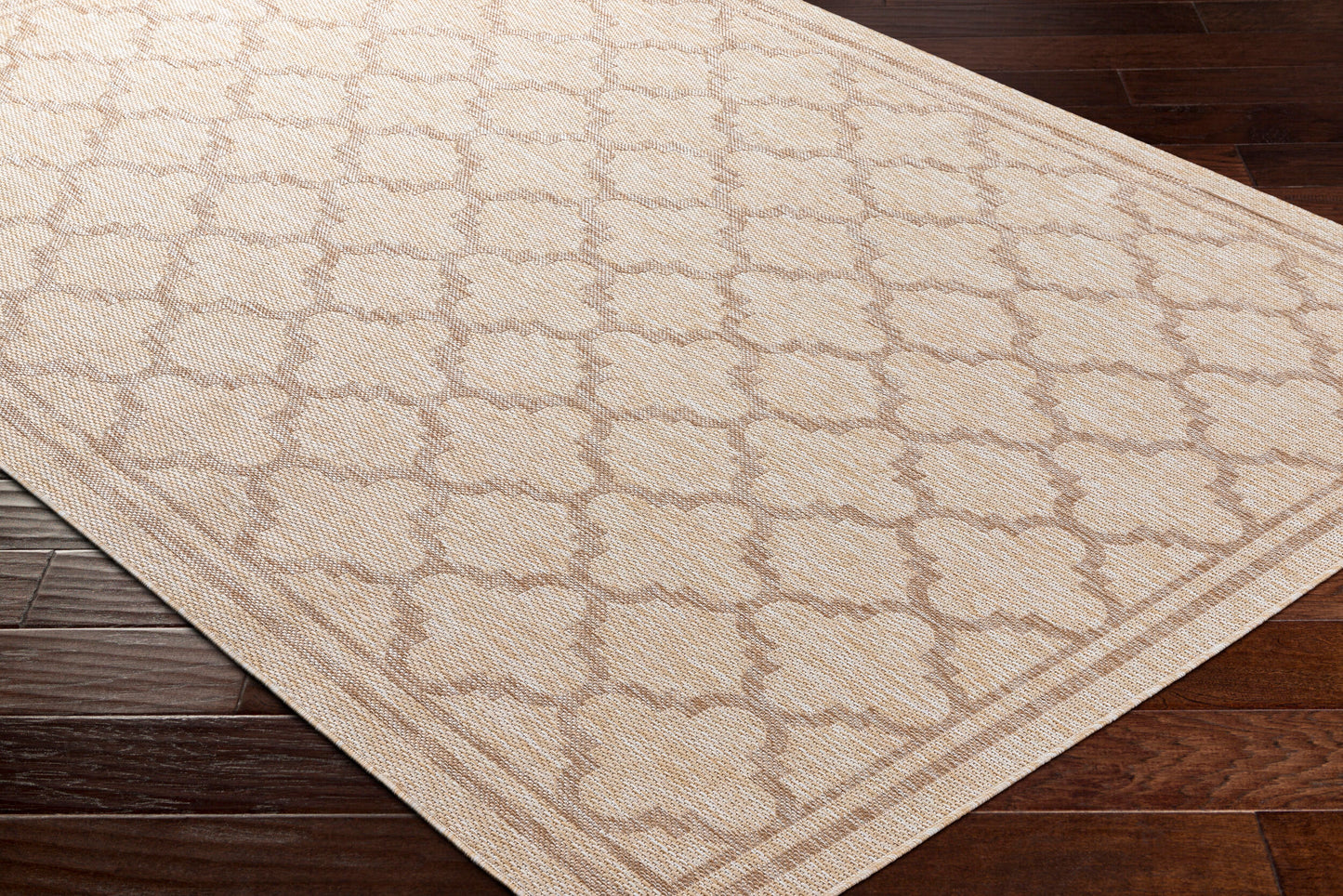 Alfombra Tuareg TRG-2376 de 1,52 m x 2,13 m, tejida a máquina, para interior y exterior