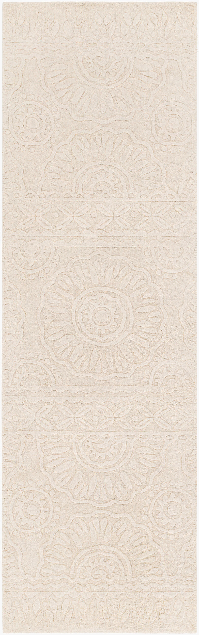 Alfombra de lana hecha a mano Taraash TRH-2301 de 2,4 m