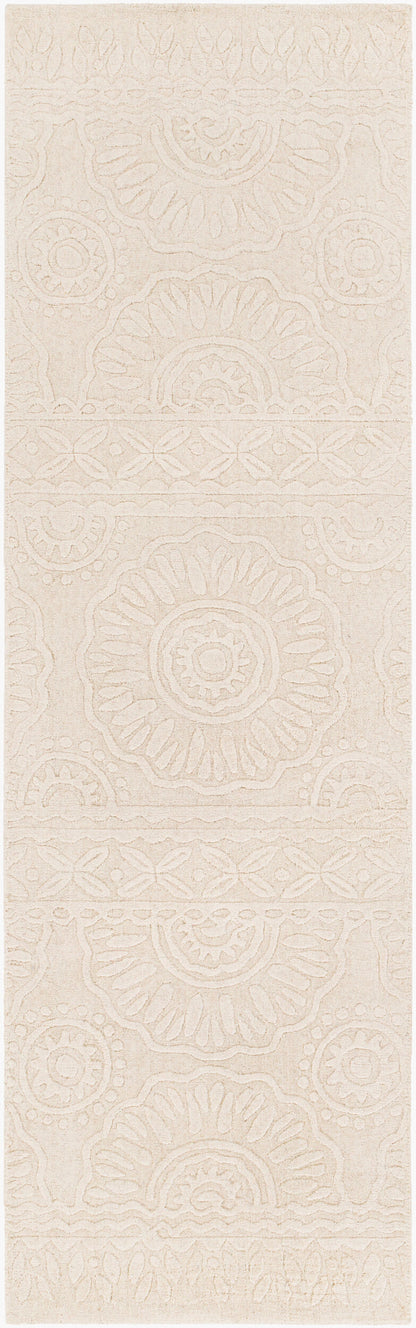 Alfombra de lana hecha a mano Taraash TRH-2301 de 2,4 m