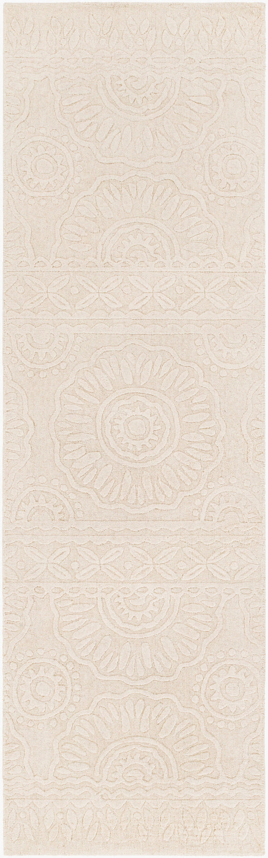 Alfombra de lana hecha a mano Taraash TRH-2301 de 2,4 m