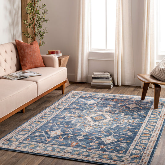Truva TRV-2301 6ft Square Machine Woven Area Rug