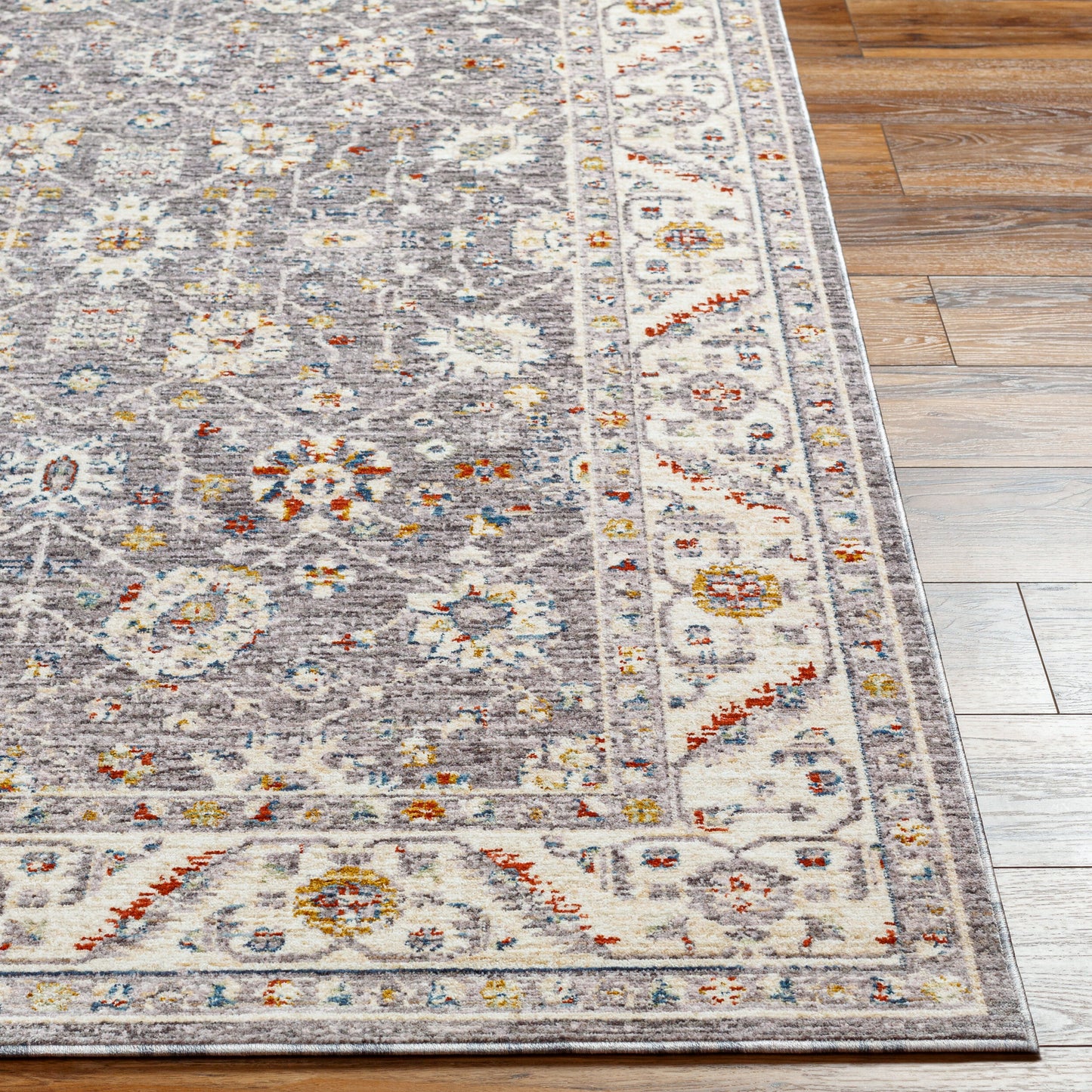 Truva TRV-2302 6ft Square Machine Woven Area Rug