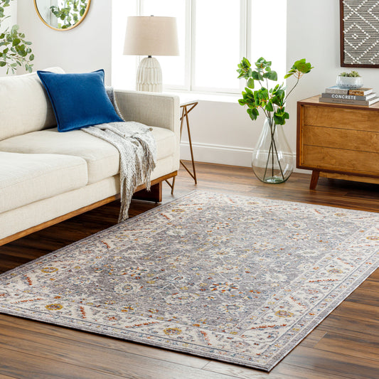 Truva TRV-2302 6ft Square Machine Woven Area Rug