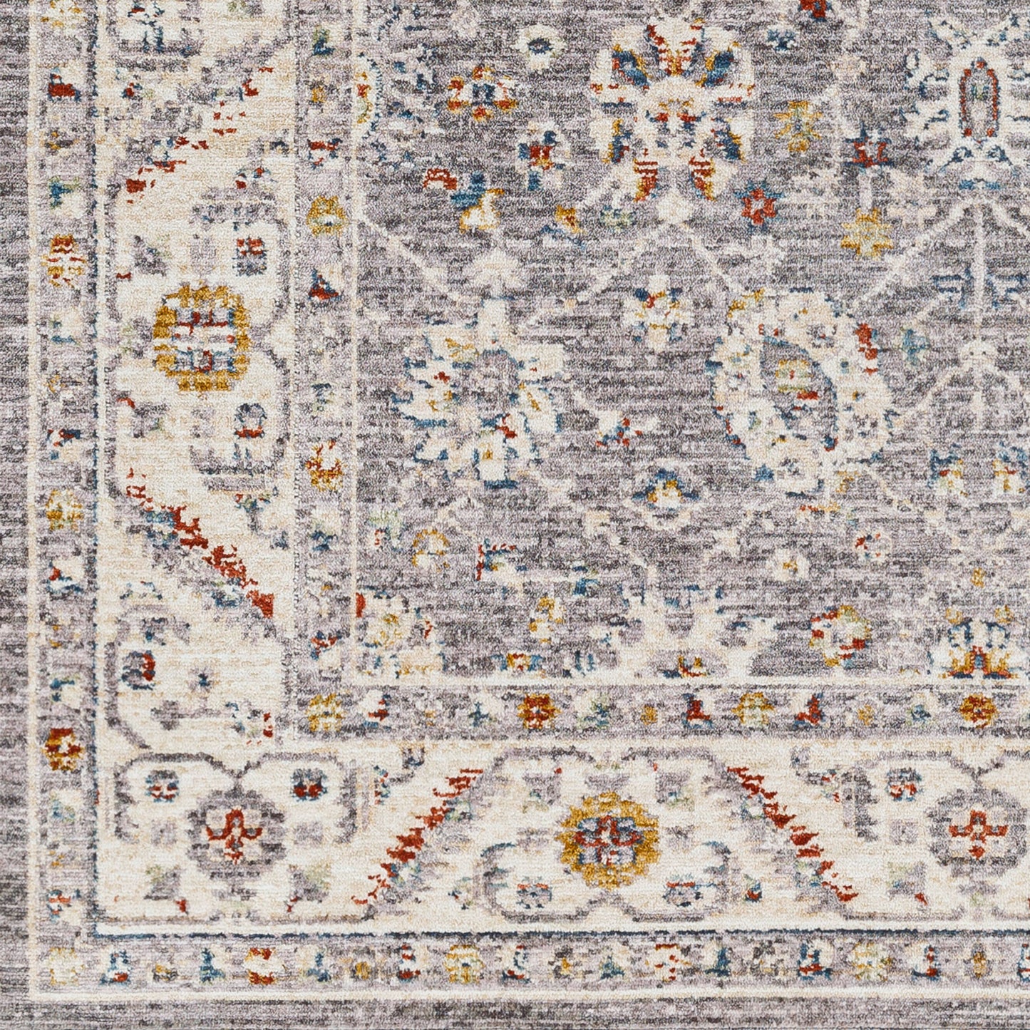 Truva TRV-2302 6ft Square Machine Woven Area Rug