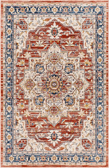 Truva TRV-2303 6ft Round Machine Woven Area Rug