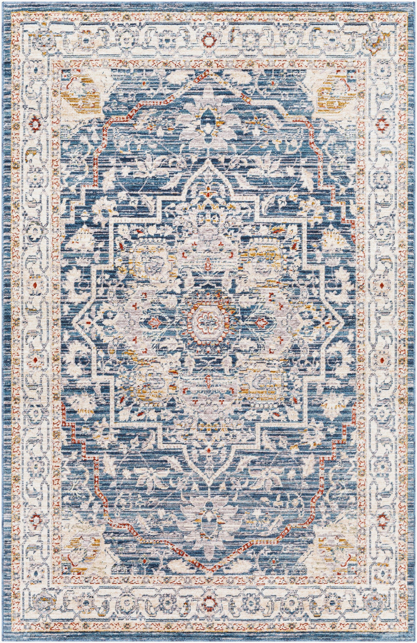Truva TRV-2306 6ft Round Machine Woven Area Rug