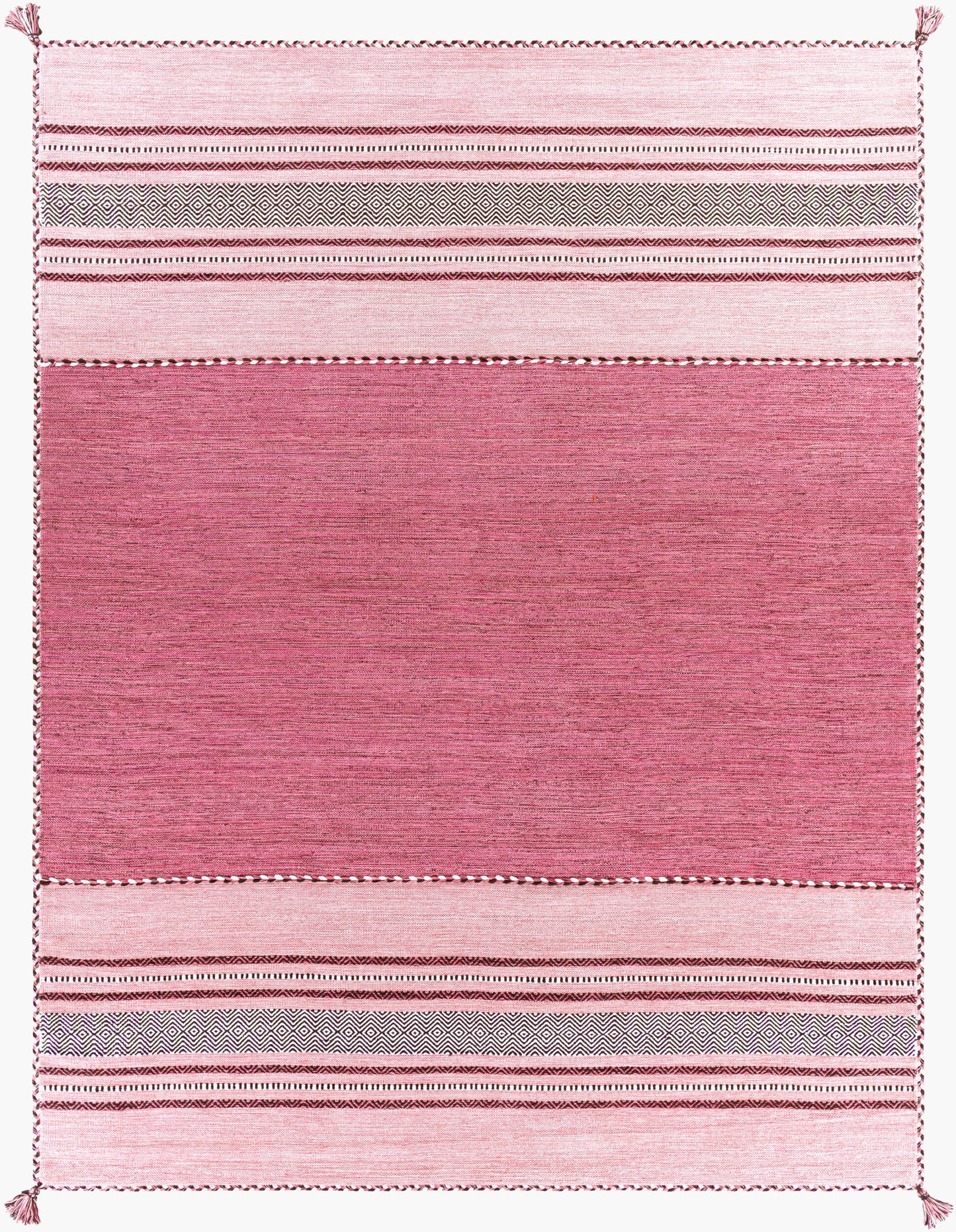 Alfombra Trenza TRZ-3005 de 1,52 m x 2,13 m, hecha a mano
