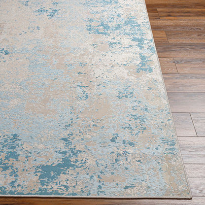 Alfombra decorativa tejida a máquina Costa Mesa TSA-1004 de 2' x 4'