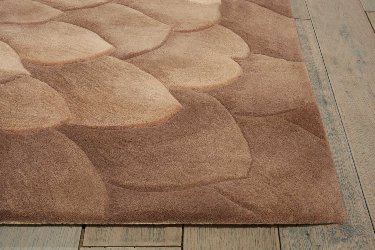 Tropics TS11 Taupe Green Tufted Rug