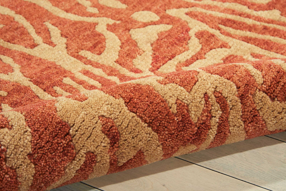 Tahoe Modern MTA02 Rust/Beige Knotted Rug
