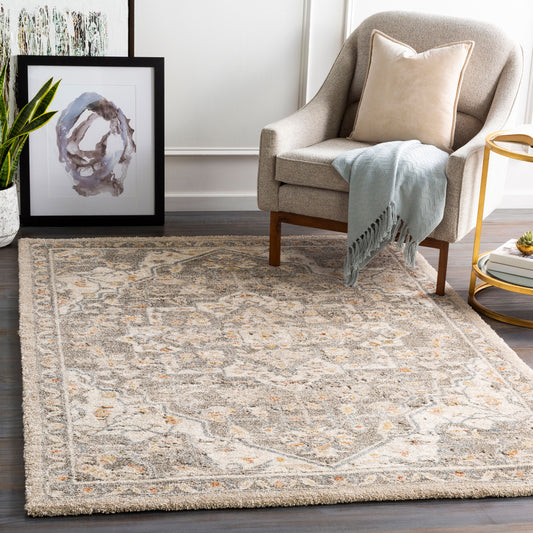 Tuscany TUS-2308 8ft Square Machine Woven Area Rug