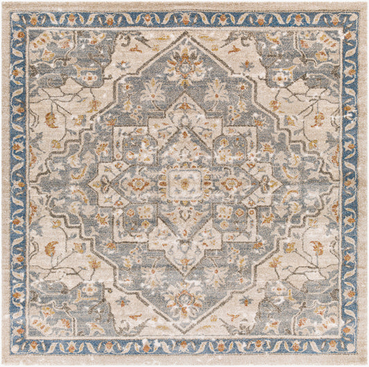 Tuscany TUS-2309 8ft Square Machine Woven Area Rug