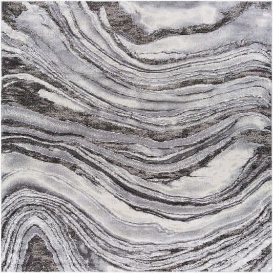 Tuscany TUS-2316 8ft Square Machine Woven Area Rug